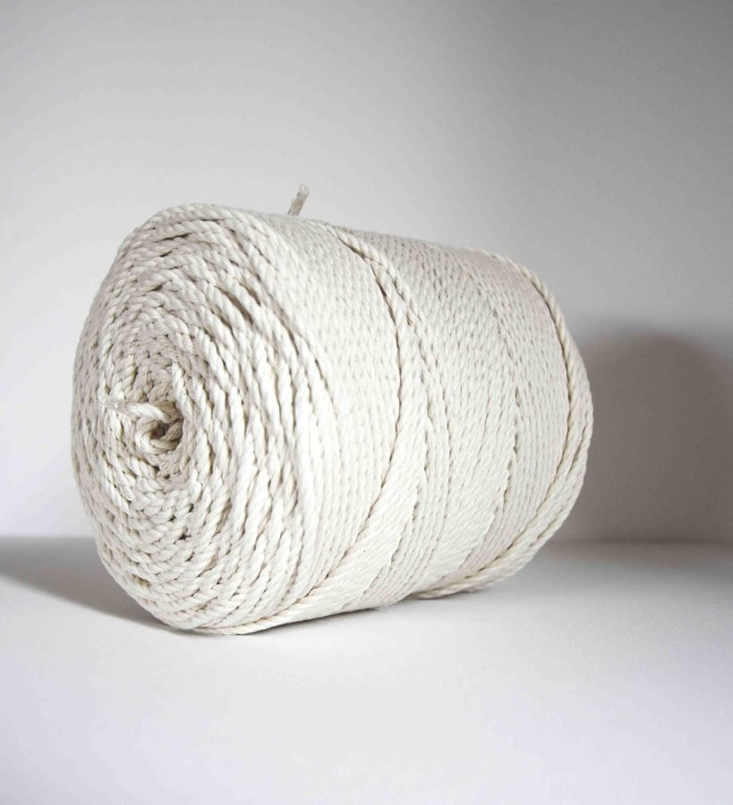 4 mm cotton cord. Natural